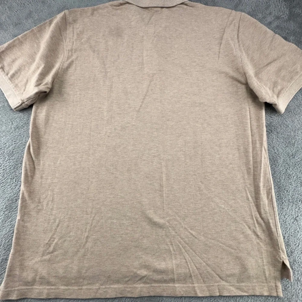 Brooks Brothers Polo Shirt Mens XL Tan Excellent Performance Cotton Original Fit